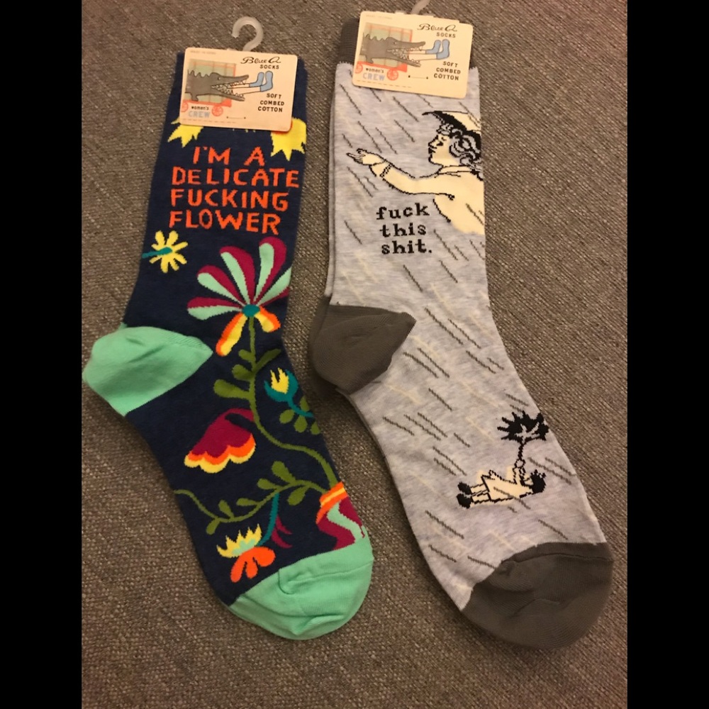 Pair of Blue Q socks